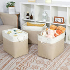 Bidtakay Extra Large Storage Baskets for Organizing 17x12x15.1 inch 3-Pack Fabric Closet Organizers Storage Bins with Handles