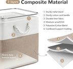 13 x 13 Inch Cube Storage Bins, 6 Pack Fabric Storage Basket with Handles, Foldable Boxes Organizer for Shelf Baskets for Hom