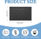 AceOrbit 4 Pcs Extra Large Car Non-Slip Sticky Dashboard Pad 11"x7" Universal PU Sticky Dash Mat for Phones Sunglasses Keys A
