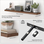 Heimlove Floating Shelves for Wall 40 Inch,Mounted Storage & Display Hanging Shelf with Invisible Brackets,for Bedroom,Living