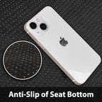 CAR PASS Memory Foam Mesh Bling Diamond Car Seat Cover 2 Front Seat Breathable Soft Sponge Universal Shining Glitter Sparkly Crystal Fit Armrest Automotive Truck SUV Cute Women Girl, Silver Rhinestone