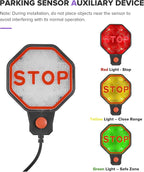 Garage Parking aid,Car Accessories Parking Stopper for Garages,Adjustable Garage Parking Sensor Aid with with LED Display,Suitable for Cars,SUVs,Pickups,and Different Garages Depths