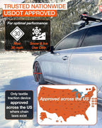 AutoSock Passenger Vehicle Snow Socks for Tires, HP870 - Car Sock Tire Traction Device for Snow, Ultimate Chain Alternative f