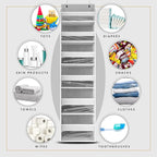 HOMELUX THEORY UPGRADED 6 Tiers Over The Door Organizer Hanging - 100D EXTRA THICK & 50lbs HUGE CAPACITY, 12 Side Mesh Pocket