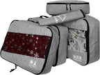 5 Set Packing Cubes for Travel Large Suitcase Luggage Organizer Bags Travel Accessories Vacation 4 Cubes 1 Laundry Pouch Bag