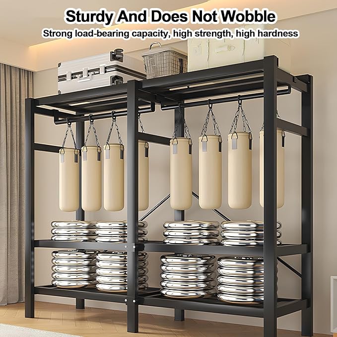 Portable Foldable Wardrobe Closet with Cover, Metal Clothing Rack with Hanging Rods, Space-Saving Storage Organizer for Bedro