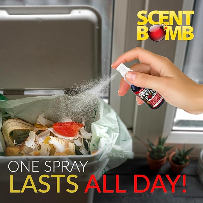 Scent Bomb Air Freshener Spray, Long-Lasting Odor Eliminator - Effective Deodorizer for Home & Car, Fresh Room Spray for Kitc