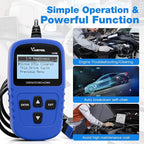 VDIAGTOOL VD10 OBD2 Scanner Code Reader Car Diagnostic Tool Engine Fault Code Reader for Turn Off CEL with Freeze Frame/I/M