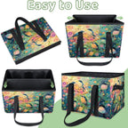 Reusable Grocery Bag, Foldable Large Shopping Tote Bag for Groceries Kitchen Picnic Car Trunk