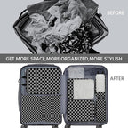 7 Pcs Compression Packing Cubes for Travel, Waterproof Suitcase Luggage Backpack Organizer with Toiletry Bag Travel Essential