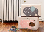 3 Sprouts Large Toy Chest for Kids with Lid and Handles - Collapsible Toy Storage Bin/Trunk/Box/Basket Organizer for Boys & G