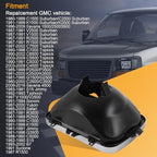 42437 Headlamp Bucket Mounting Kit Replacement for 5 x 7 Headlight Fit for GMC/Chevrolet/Oldsmobile/Buick/Pontiac Specified M