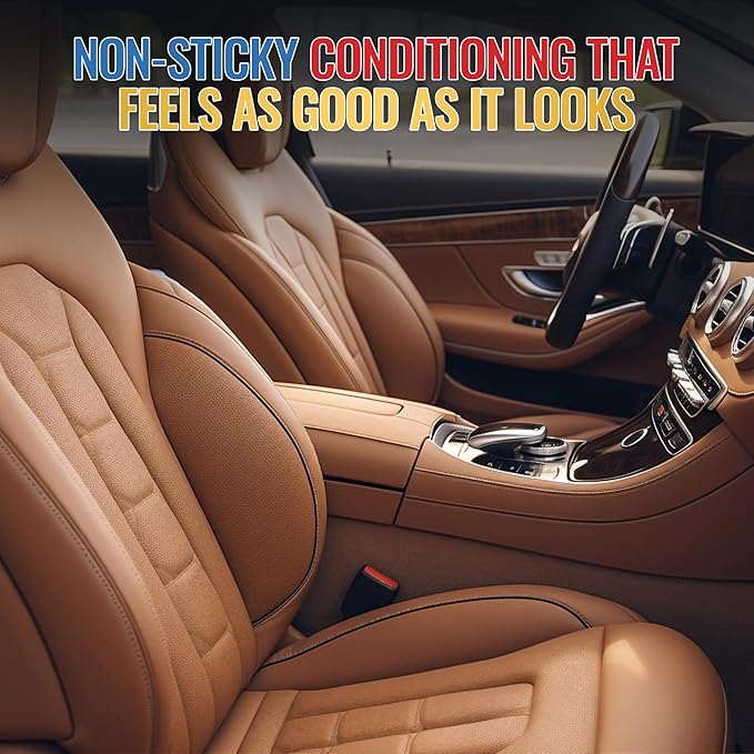 Leather Conditioner 16 oz — Premium Moisturizing Treatment for Car Seats and Leather Trim — Non-Greasy Or Sticky Formula Help
