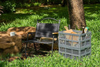 Aebeky 3-Pack Plastic Collapsible Storage Crates-30L,Foldable Plastic Crates for Storage (Gray)