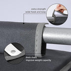 2-Pack Hanging Organizer, 4-Shelf Closet Shelves With Side Pockets, Grey