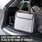 DNA Motoring Trunk Organizer for Car, 90L Large Capacity Foldable Trunk Organizer, Multi Compartment Car Trunk Organizer