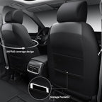 CAR PASS Rav4 Seat Covers Full Set Custom Fit for Toyota RAV4 Tocamo Corolla-Cross 2019-2024, Luxury Nappa Leather Waterproof