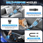 JONYJ Handheld Vacuum Cordless, 16000PA Strong Suction Hand Held Car Vacuum Cleaner, Portable Hand Vacuum Rechargeable with M