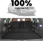 LASFIT Trunk Mat & Backrest Mats for Lincoln Aviator 2026 2025 2024 2023 2022 2021 2020, All Weather TPE Custom Fit Cargo Liner for Aviator Cargo Mat 2020-2026, Black, Easy to Clean