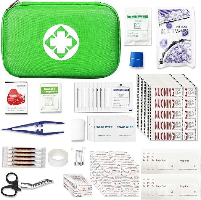 276 Car First Aid Kit for Business, Portable First Aid Kits Travel Szie Emergency Essentials Supplies for Outdoor Activities 