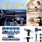 Airpollo® Car Vacuum Portable Cordless Handheld Cleaner Aspiradora para Carro, 4 in 1 with LED Screen V2 Portable 29000 Pa Su