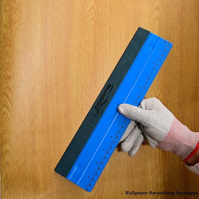 NEWISHTOOL 11.8" Felt Squeegee for Vinyl - 29.8cm Big Size Ruler for Wallpaper Smoothing, Sign Making, Car Wraps, Window Tint Film Application, Graphic Decals - Pack of 3