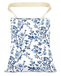 Car Trash Can, Durable Hanging Car Trash Garbage Bag, Cute Automotive Garbage Cans Organizer, Cute Blue Floral