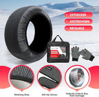 K-Musculo Snow Socks for Tires, Snow Socks Snow Chain for Car SUV Pickup Easy to Use, Ultimate Grip, Washable.100 KM Safely I