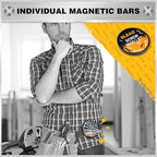 ELEAD 6-Piece 12" Magnetic Tool Holder Storage Organizer - Wall Mount Rack Garage Organization Power Magnet Hanger Workbench 