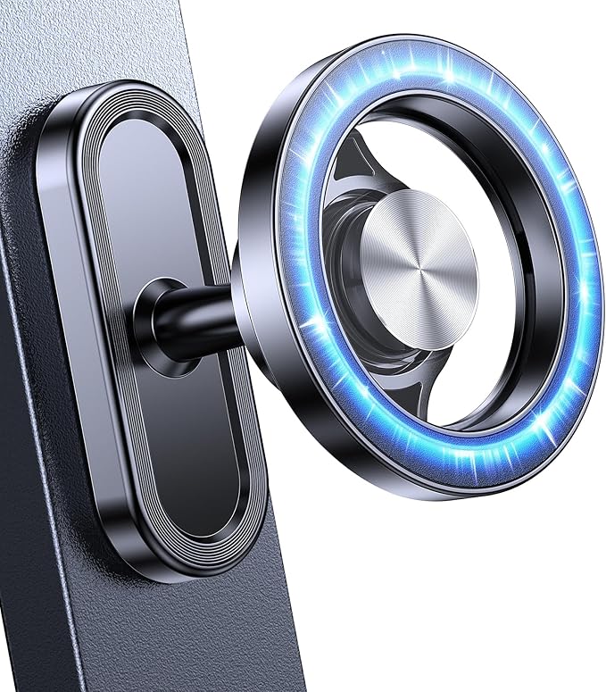 Coolpow Dual Magnetic Phone Holder for Gym Mag Safe Phone Holder【Strong Magnet】 Gym Phone Holder Camera Mount for Gym Accessories for Women Attach to Metal Surface with iPhone 17 Pro Max 16 15 14 13