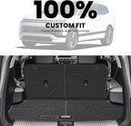 LASFIT Backrest & Cargo Mats for Hyundai Ioniq 9 2026, All Weather TPE Custom Fit Hyundai Ioniq 9 2026 Full Set Car Accessories Backrest Mats & Trunk Liners,Black