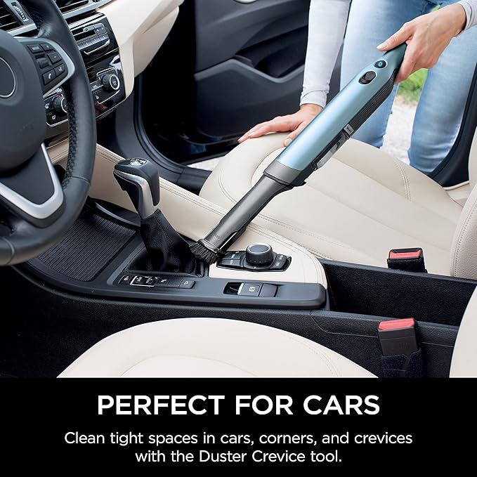 Shark WV201BLBRN WANDVAC Cordless Hand Vac, Lightweight and Portable at 1.4 lbs. with Powerful Suction, Charging Dock, One-To