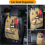Back Seat Car Organizer with Car Storage Bags, Universal Car Organizers and Storage Truck Organizer(Brown)