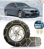 NEOCHIAEVO Auto Tightening Snow Chains Tire Chains, 1-Minute Quick Install, Universal Fit for Car/SUV/Pickup Truck, Multi-Wea