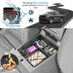 SHAOHAO 2 Pcs for 2025 2026 Nissan Frontier Center Console Organizer for 2022-2025 2026 Nissan Frontier Accessories (S/SV/Pro-X/Pro-4X/SL) Console Tray & Cup Holder Space Expand Armrest Box Organizer