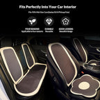 Cute Car Seat Covers Full Set, Universal Fit for Most Cars SUV Pick-up Truck Sedan, Fit for Tesla, Car Accessories for Women 