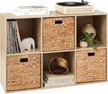 Best Choice Products 6-Cube Storage Organizer, 13.5in Shelf Opening, Bookcase, Display Shelf, Customizable w/ 3 Removable Bac
