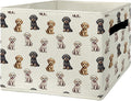 Cavapoo Gifts Storage Bins & Boxes with Handles, Dog Foldable Basket for Organizing Dog Lovers Owners, Cavapoo Christmas Coll