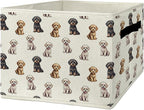 Cavapoo Gifts Storage Bins & Boxes with Handles, Dog Foldable Basket for Organizing Dog Lovers Owners, Cavapoo Christmas Coll