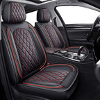 MIROZO Front Seat Covers,2PCS Car Seat Covers Red Waterproof Seat Protector Automotive Vehicle Cushion Cover Universal Fit fo