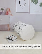QUEENLALA Large Storage Basket,Laundry Hamper/Bathroom/Home Decor/Collapsible Round Storage Bin,Boys and Girls Hamper/Boxes/C