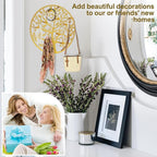 Round Decorative Home Key Holder Wall Mount, Metal Tree Car Key Rack for Wall Organizer for Keys, Wallets, Hats, Used for Dec
