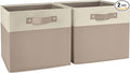 RiverRidge Kids storage bins - 10.5 Cube Storage Organizer with Handles – Taupe Two-Tone closet organizers and storage for To