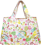 allydrew Large Foldable Tote Nylon Reusable Grocery Bags, 5 Pack