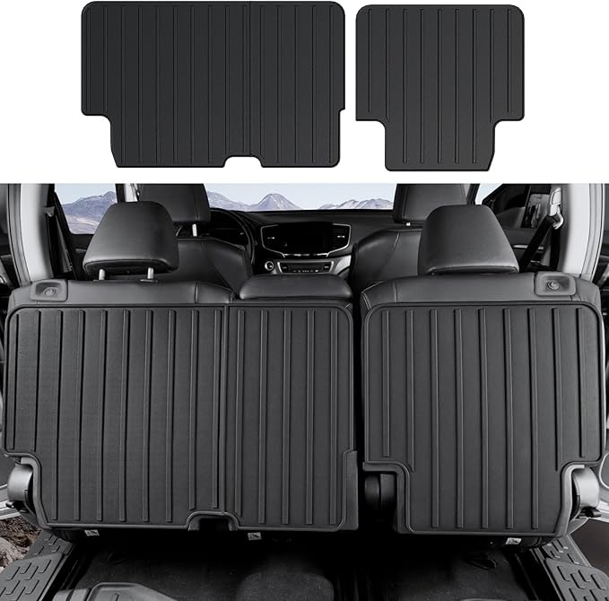 Kick Mats for 2016-2022 Honda Pilot 8 Passengers (No Elite Models) Car Mat Accessories, 2nd Kick Mats for 2022 Honda Pilot Accessories