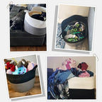 INDRESSME XXXLarge Blanket Basket 21.7" x 21.7" x 13.8" Woven Storage Baskets Soft Cotton Rope Toy Baskets Storage Kids Decor