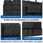 Car Trunk Organizer, Backseat Hanging Organizer with Storage Pockets for SUV, Truck, Van, Collapsible Trunk Organization for