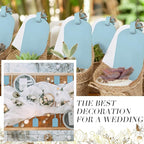 Amylove 48 Sets Leather Luggage Tags Bulk Wedding Favors Luggage Tags for Guests Bridal Gifts Wedding Bridal Shower Gift PU L