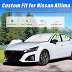 KMF 6pcs Thicken Full Window Sun Shades for Nissan Altima 2019-2025 Accessories, Car Window Covers Sunshade for Windshield Side Rear, UV Block and Privacy Blackout for Car Camping Outdoor
