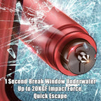 4 Pack Car Window Breaker and Seatbelt Cutter,Auto Rescue Tool,Safe Hammer Car Window Breaker for Land and Underwater,Window 